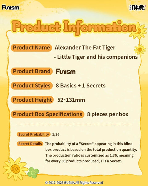 Alexander The Fat Tiger Little Tiger and His Companions - Blind Box