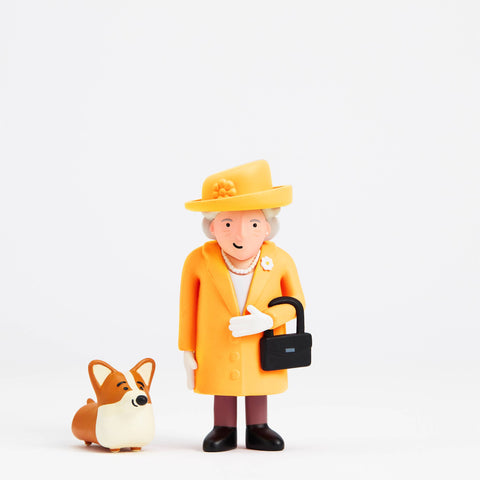 Queen Elizabeth & Royal Corgi – London Souvenir