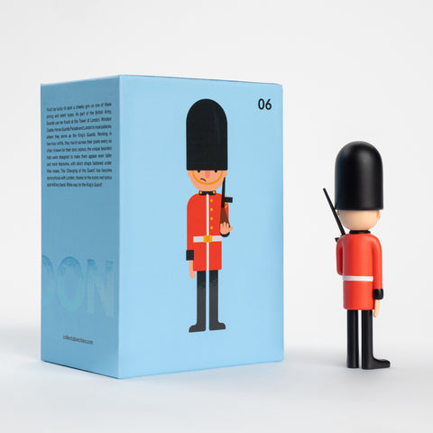 London Guard Collectable Cities figure with illustrated presentation box