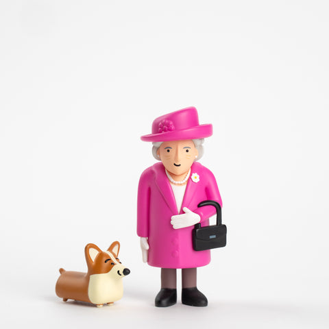 Queen Elizabeth & Royal Corgi – London Souvenir