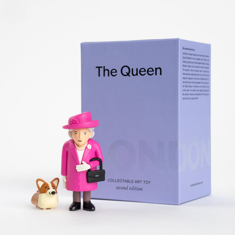 Queen Elizabeth & Royal Corgi – London Souvenir