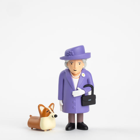 Queen Elizabeth & Royal Corgi – London Souvenir