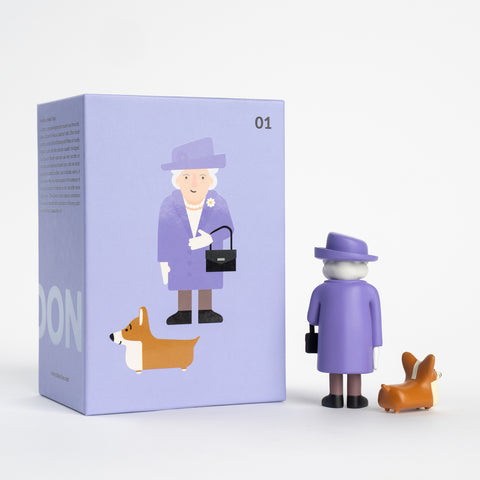 Queen Elizabeth & Royal Corgi – London Souvenir