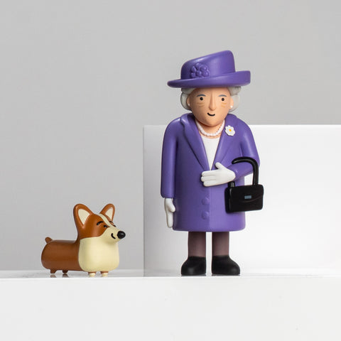 Queen Elizabeth & Royal Corgi – London Souvenir