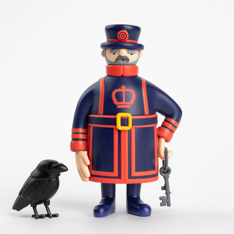 Beefeater & Raven Figure - London Souvenir  - Historic Royal